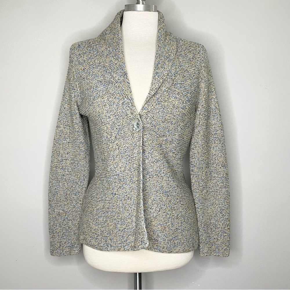 JH COLLECTIBLES PETITE Long Sleeve Cotton Knit Cardigan Sweater